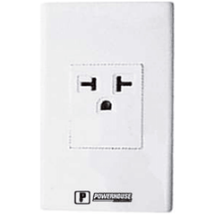 Powerhouse Electric 1 Gang Plate w/ Aircon Outlet - KHM Megatools Corp.