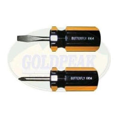 Butterfly #6904 Stubby Screwdriver (1/4") - Goldpeak Tools PH Butterfly