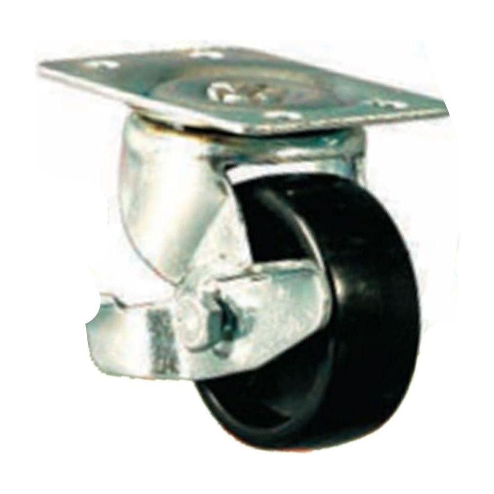 Viking Black Nylon Castor Wheels (308) (Swivel w/ Brake) | Viking by KHM Megatools Corp.