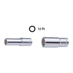 Hans 2302M 1/4" Drive Deep Socket Wrench 12pts (Metric) | Hans by KHM Megatools Corp.