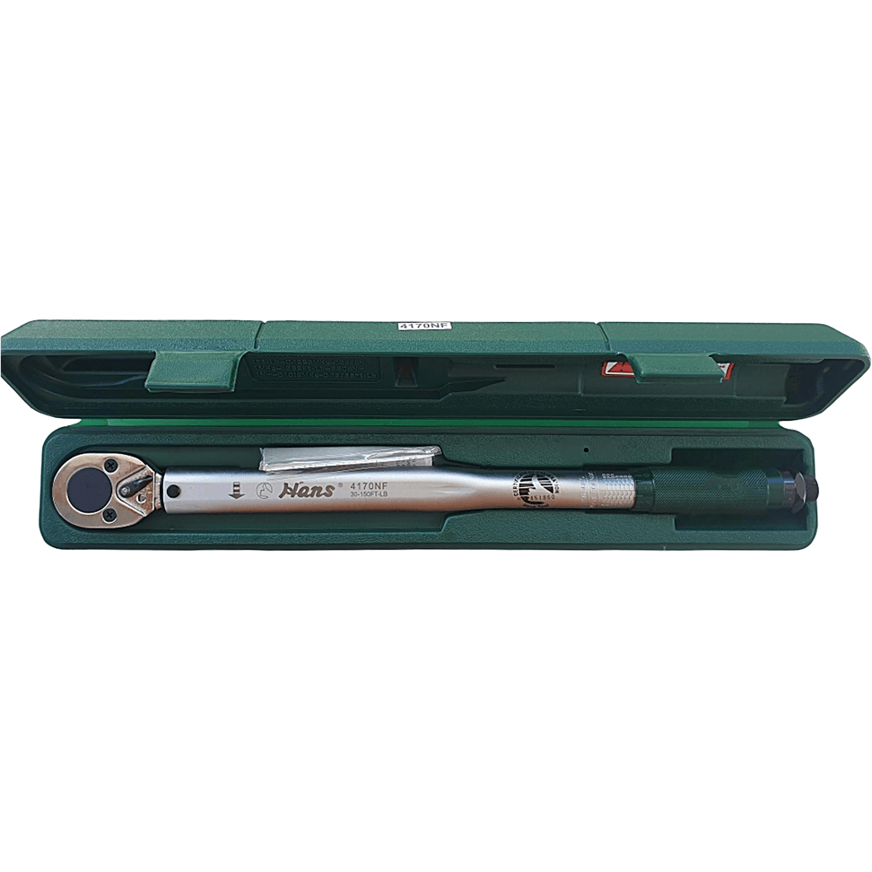 Hans 4170NF Click Torque Wrench 1/2" Drive x 30-150 ft.lb. 18" - KHM Megatools Corp.