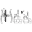 Ingco HGP08036 Three Jaws Puller 6" - KHM Megatools Corp.