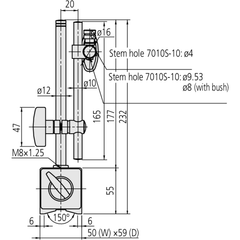 Mitutoyo 7010S-10 Magnetic Stand (Stand Only) - KHM Megatools Corp.