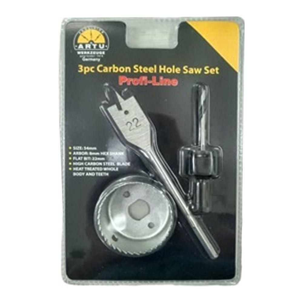 ARTU Carbon Steel Hole Saw for Wood Set 3Pcs | Artu by KHM Megatools Corp.