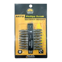 ARTU Philips Screw Bit Set 10Pcs (PH2) | Artu by KHM Megatools Corp.