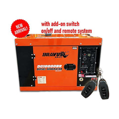 Bravus DG10000BR.2 Diesel Generator Silent Type 10kVa (w/ add-on switch on/off and Remote System) | Bravus by KHM Megatools Corp.