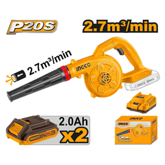 Ingco CABLI200282 Cordless Li-Ion Air Blower 20V 2.0AH | Ingco by KHM Megatools Corp.
