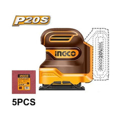 Ingco CSHSLI2014 Li-Ion Sheet Sander 20V - KHM Megatools Corp.