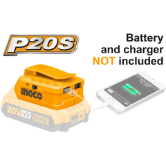 Ingco CUCLI2001 20V USB-A Charger - KHM Megatools Corp.