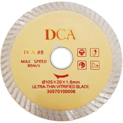 DCA #8 Diamond Cutting Disc 4" (Continuous) 30270100016 | DCA by KHM Megatools Corp.