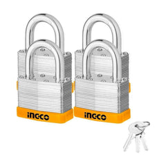 Ingco DLPK05004 Laminated Padlock 4pcs Key-Alike - KHM Megatools Corp.