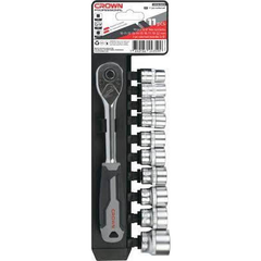 Crown CPHSW-RXA12 Socket Wrench Set 12Pcs 1/2" | Crown by KHM Megatools Corp.