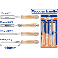 Wadfow WWC3214 Wood Chisel Set 4Pcs | Wadfow by KHM Megatools Corp.
