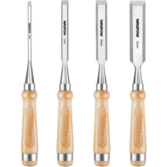 Wadfow WWC3214 Wood Chisel Set 4Pcs | Wadfow by KHM Megatools Corp.