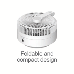 Firefly FEL661 Rechargeable Foldable Telescopic Stand Fan with Night Lamp