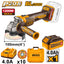 Ingco CAGLI2210031 Cordless Angle Grinder 1200W 20V