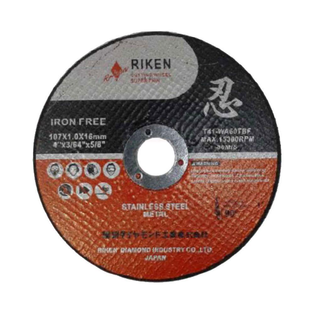 Riken Super Thin Cutting Wheel (INOX/Metal) 4" | Riken by KHM Megatools Corp.