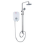 Meco 2427-SST Stainless Shower Set with Diverter (Round)