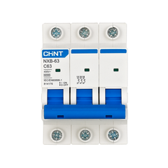 Chint NXB-63 3 Pole 6KA 380-415V Miniature Circuit Breaker | Chint by KHM Megatools Corp.