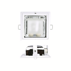 Firefly Square Horizontal Downlight Recessed Type  with Partial Frosted Glass & Groove