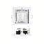Firefly Square Horizontal Downlight Recessed Type with Partial Frosted Glass & Groove | Firefly by KHM Megatools Corp.