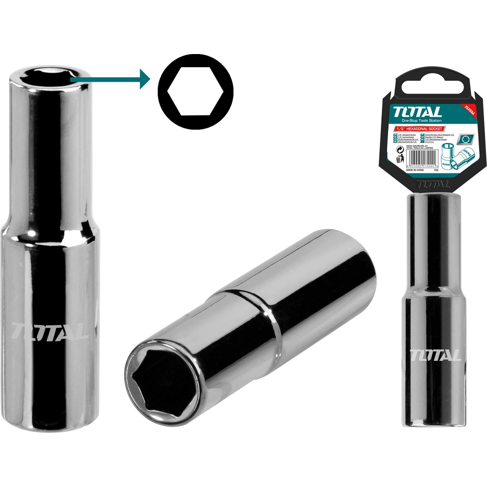 Total 1/2" Dr. Deep Socket Wrench 6pts | Total by KHM Megatools Corp.