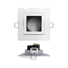 Firefly Square Recessed Type MR16  Uni-directional with Frosted Curved Glass