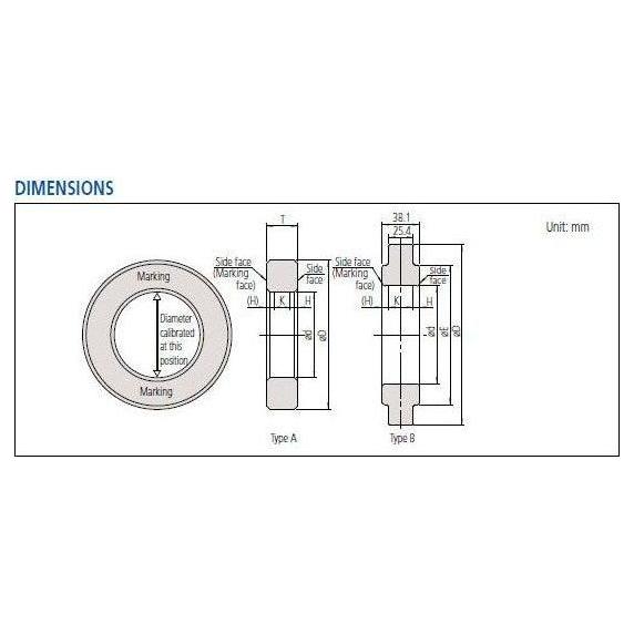 Mitutoyo Setting Ring, Series 177 (for inside micrometers, holtest & dial bore gages) | Mitutoyo by KHM Megatools Corp. Mitutoyo Setting Ring, Series 177 (for inside micrometers, holtest & dial bore gages) | Mitutoyo by KHM Megatools Corp.