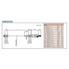Mitutoyo Screw Thread Micrometer, Series 126 | Mitutoyo by KHM Megatools Corp.