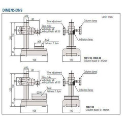 Mitutoyo Dial Gage Stand, Series 7 | Mitutoyo by KHM Megatools Corp.