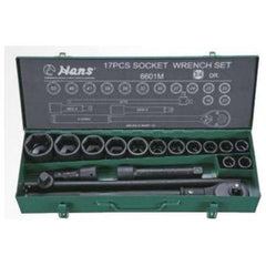 Hans 6601M 3/4" Drive 17pcs Impact Socket Wrench Set 19-50mm | Hans by KHM Megatools Corp.