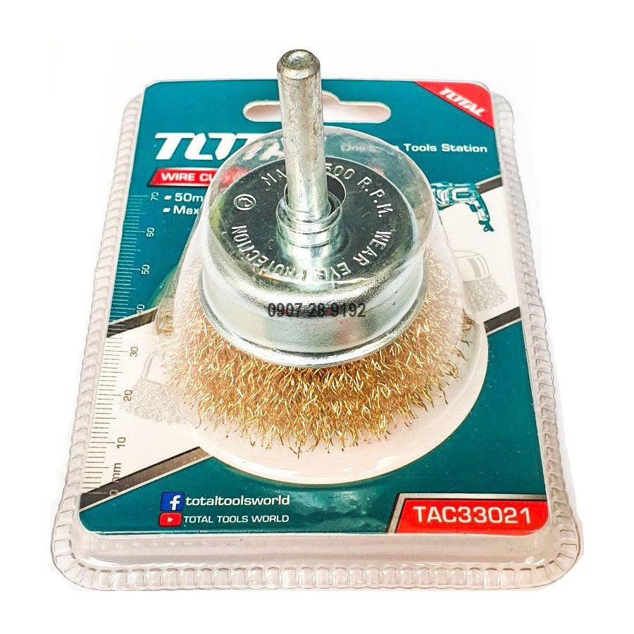 Total Cup Wire Brush with Shank for Drill | Total by KHM Megatools Corp.