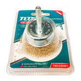 Total Cup Wire Brush with Shank for Drill | Total by KHM Megatools Corp.