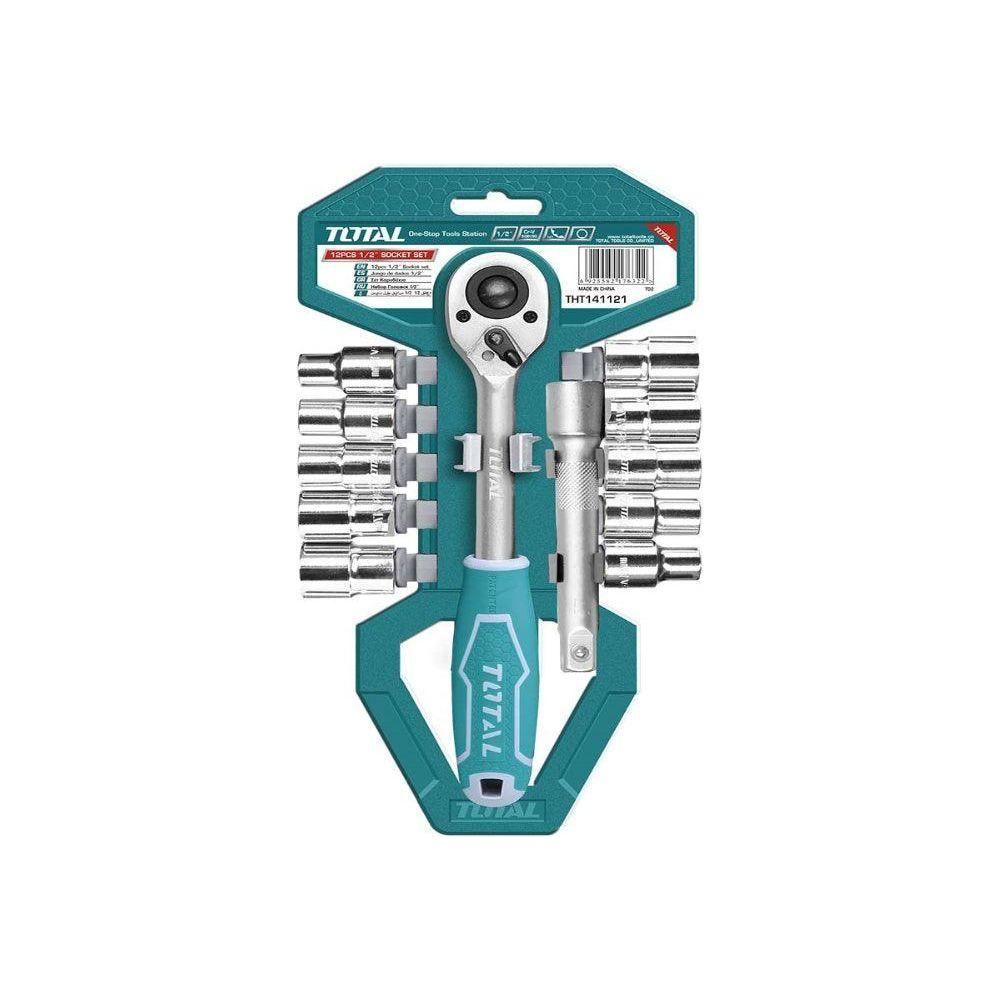Total THT141121 Socket Wrench Set 1/2" Drive | Total by KHM Megatools Corp.