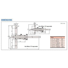 Mitutoyo Vernier Depth Gage, Series 527 | Mitutoyo by KHM Megatools Corp.