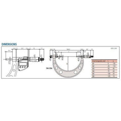 Mitutoyo Outside Micrometer, Series 104 (with interchangeable anvils) | Mitutoyo by KHM Megatools Corp.