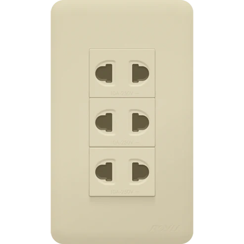 Royu WH115 3-Gang Outlet Set 10A (Classic) | Royu by KHM Megatools Corp.