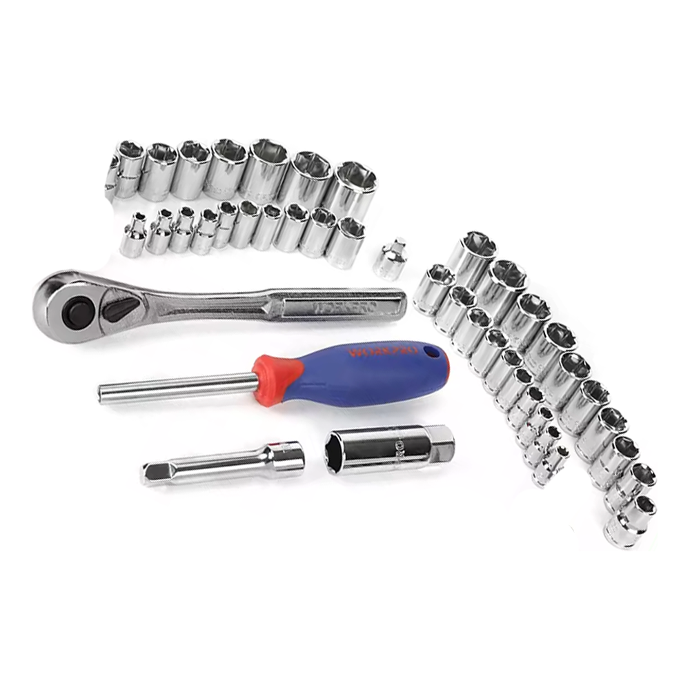 Workpro WP209038WE Socket Wrench Set DR.1/4" 50Pcs | Workpro by KHM Megatools Corp.