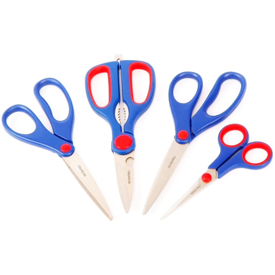 Workpro WP200002 Stainless Scissors Set 4Pcs | Workpro by KHM Megatools Corp.
