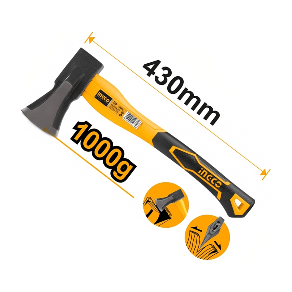 Ingco HAX03010008 Aircraft Axe Fiberglass Handle - KHM Megatools Corp.