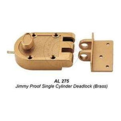 Amerilock AL Jimmy Proof Deadlock Night Latch Door Lock | Amerilock by KHM Megatools Corp.