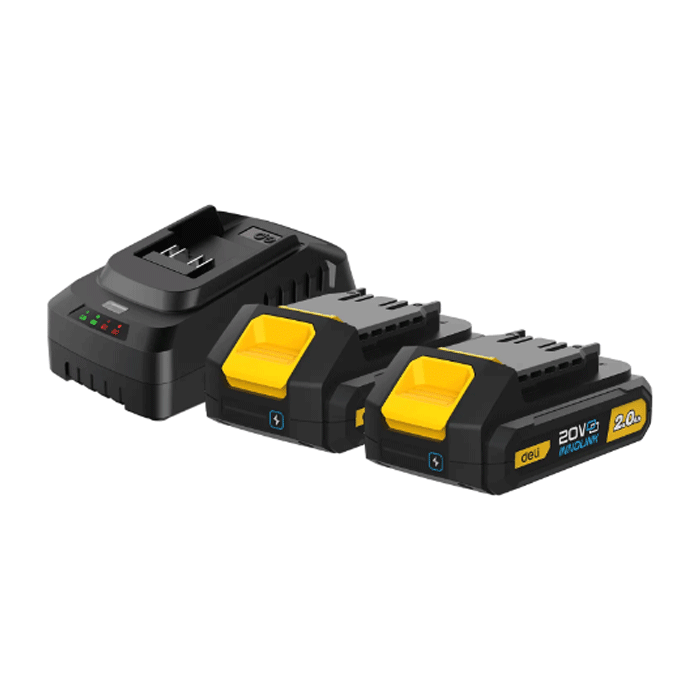 Deli EDL-CM20A2E LI-Ion Battery and Charger Set 20V 2Ah | Deli by KHM Megatools Corp.