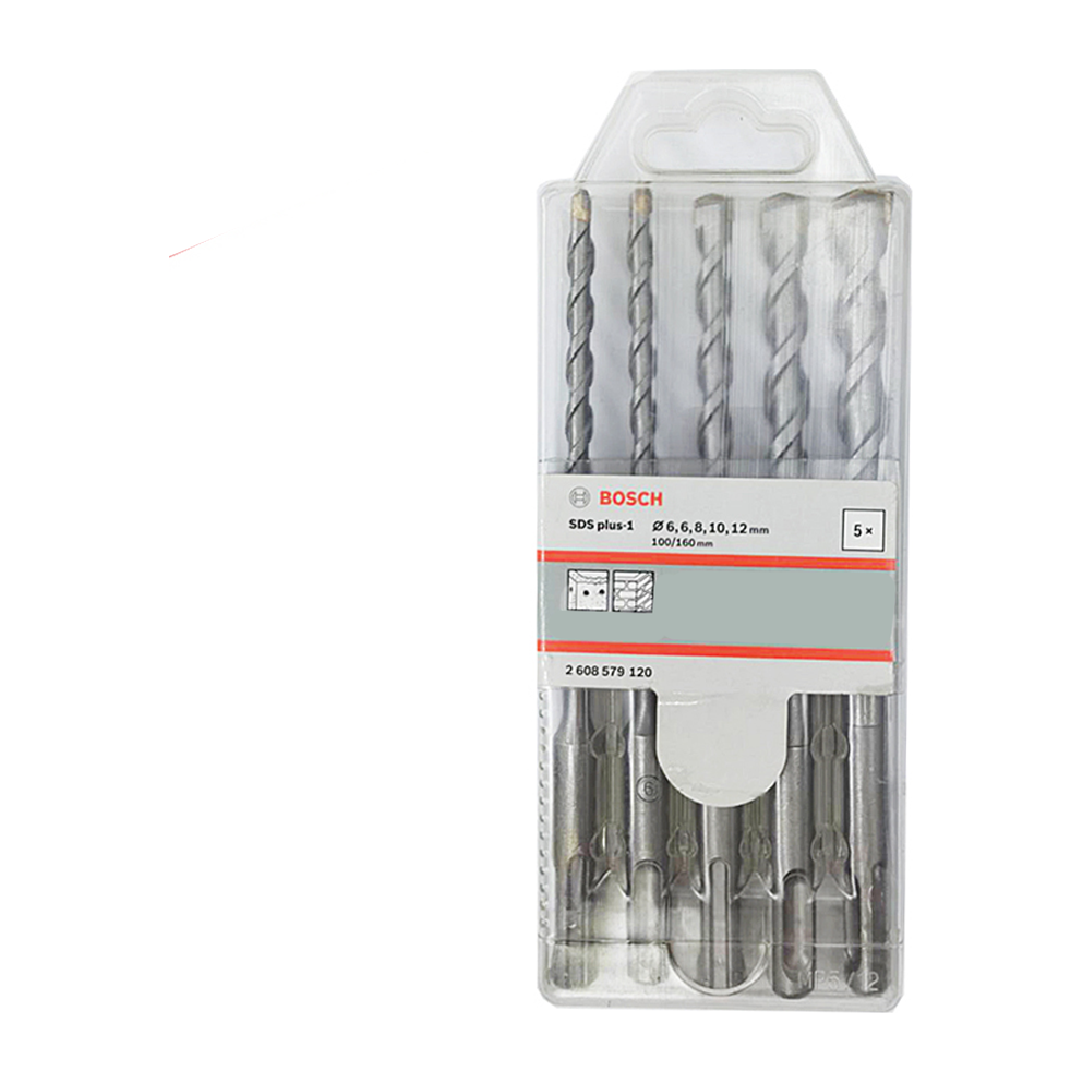 Bosch SDS Plus Drill Bit Set 5pcs for Concrete (2608579120) | Bosch by KHM Megatools Corp.