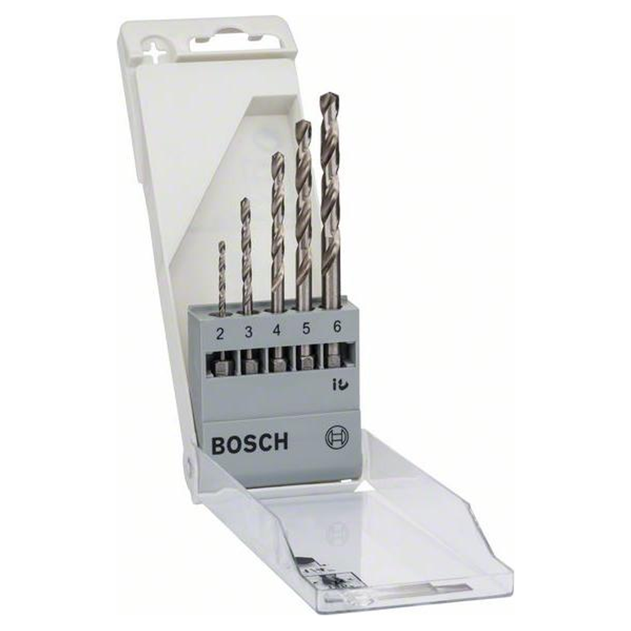 Bosch Metal Drill Bit Set 5Pcs Hex Shank (2608595517) | Bosch by KHM Megatools Corp.