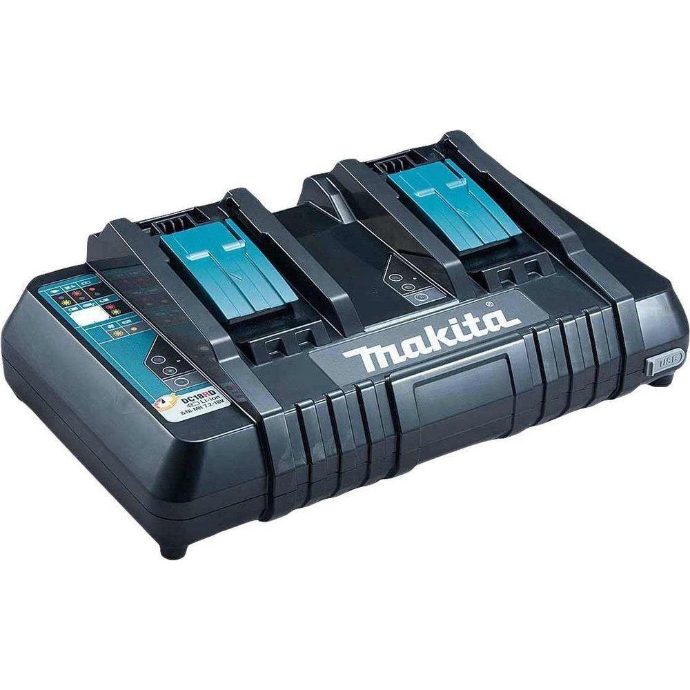Makita DC18RD 18V LXT Lithium Ion Rapid Optimum Charger (2 Ports) - Goldpeak Tools PH Makita