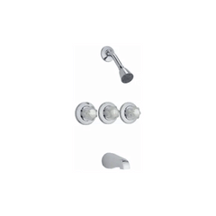 Delta 2683 Three Handle Bath Valves Acrylic Handle