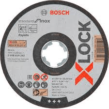 Bosch X-lock Cut Off Wheel 5" Standard for INOX (2608619262) | Bosch by KHM Megatools Corp.