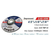 Patta EAB 0099 Depressed Cut Off Wheel 4-1/2" | Patta by KHM Megatools Corp.
