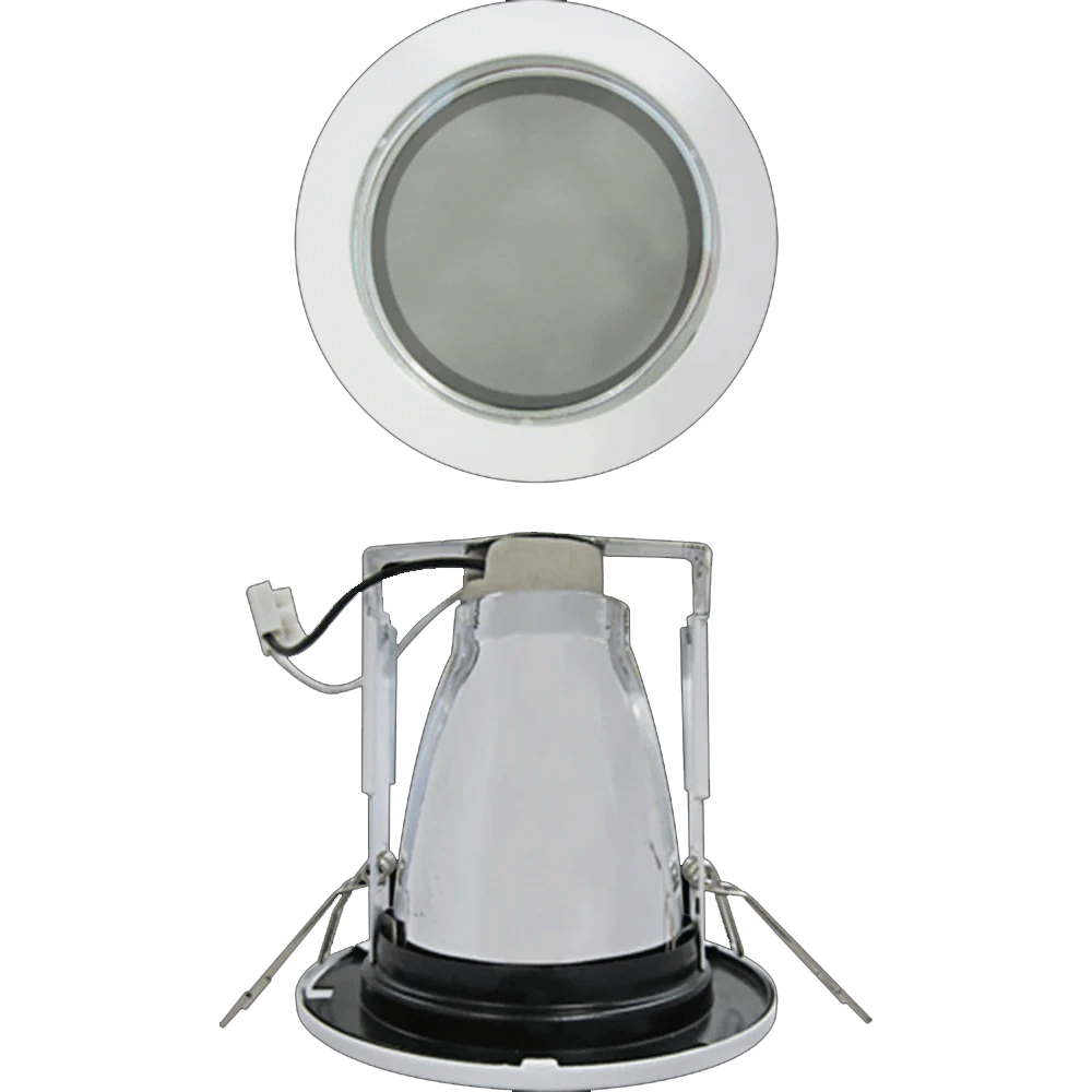 Firefly Indoor Fixtures   Vertical Downlight Recessed Type  with Partial Frosted Glass