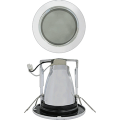 Firefly Indoor Fixtures   Vertical Downlight Recessed Type  with Partial Frosted Glass